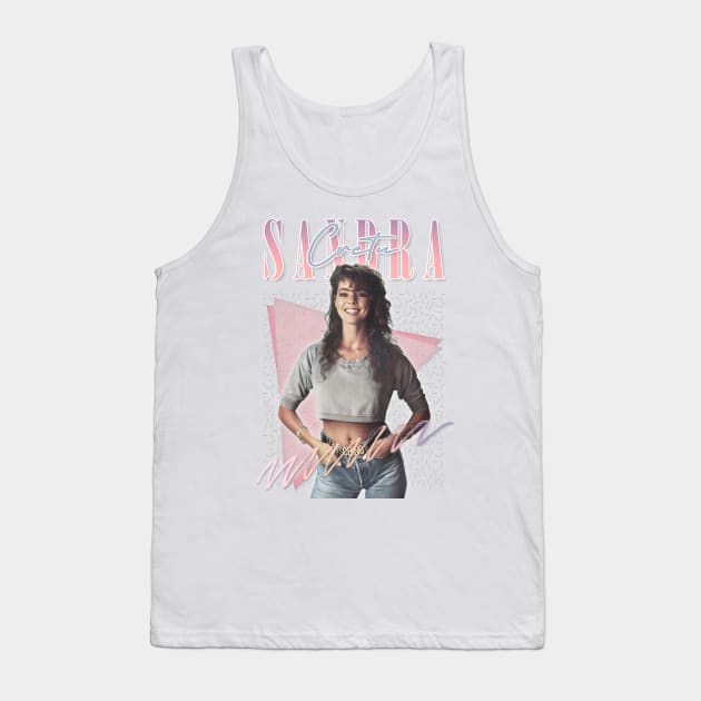 Sandra Cretu - 80s Retro Fan Art Design Tank Top by DankFutura